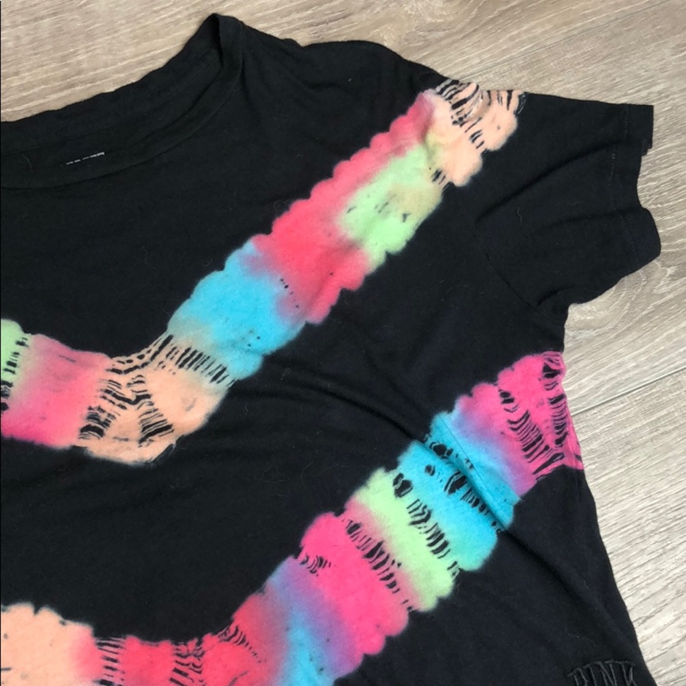 Victoria’s Secret PINK black crop tee - Picture 3 of 5